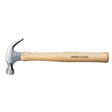 American type claw hammer with hickory handle